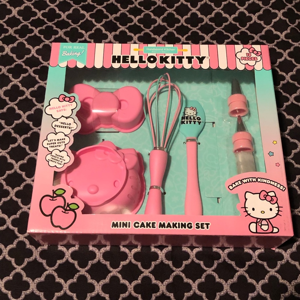 Handstand Kitchen Hello Kitty Cake Making Set 13-Pc Baking Set Whisk Spatula